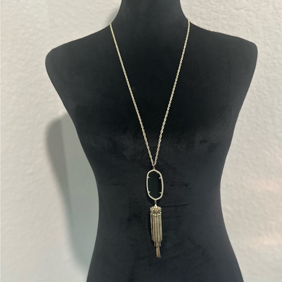 Kendra Scott Jewelry - Kendra Scott Gold Black Pendant Necklace